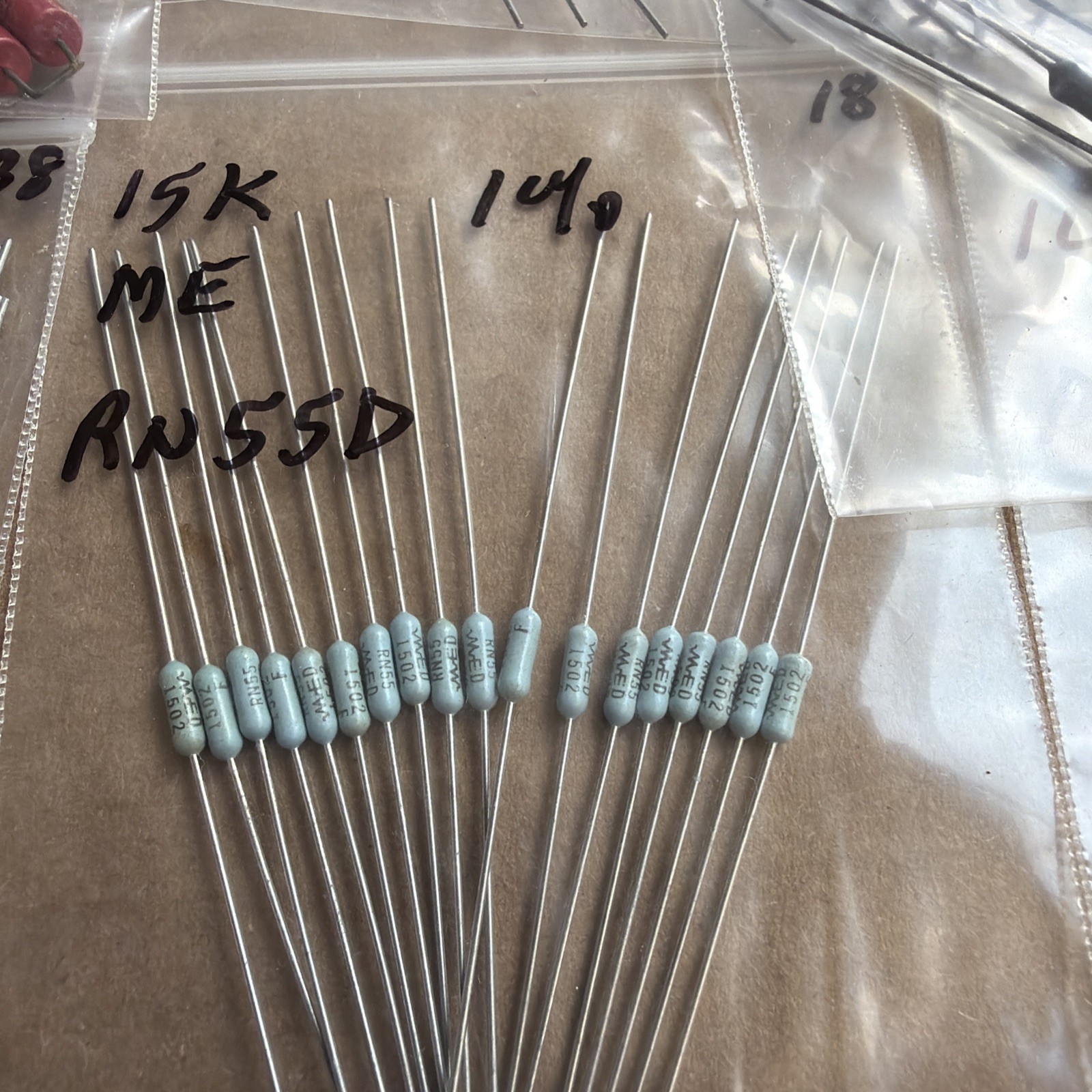 150pc Group Lot Of RESISTORS Dale & Other Mfg Look At Pictures New & Used #7