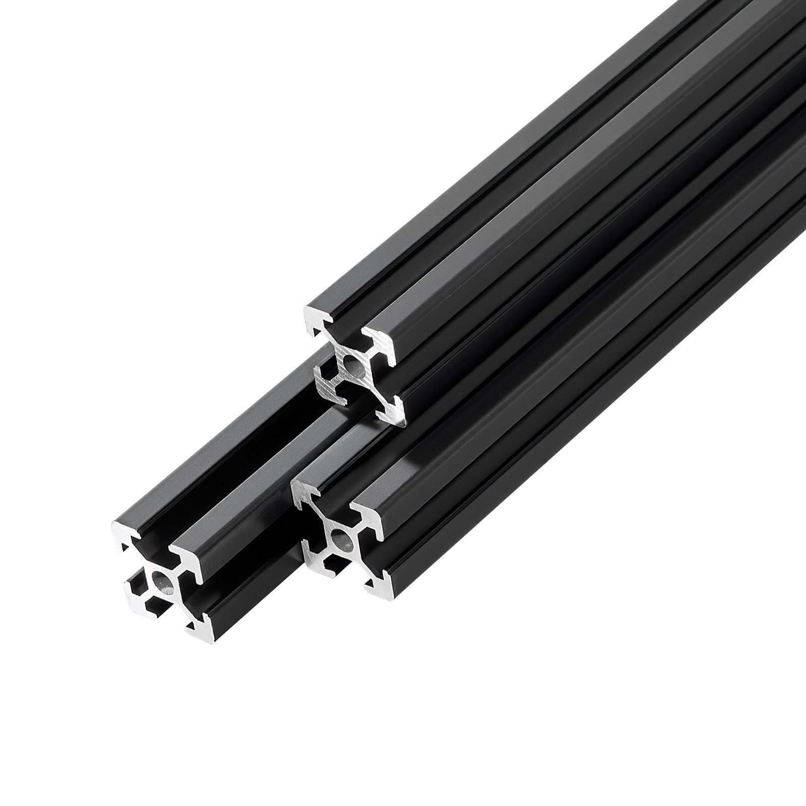 VEVOR 10PCS 2020 Aluminum Extrusion 48″ 1220 mm T Slot Linear Rail Black