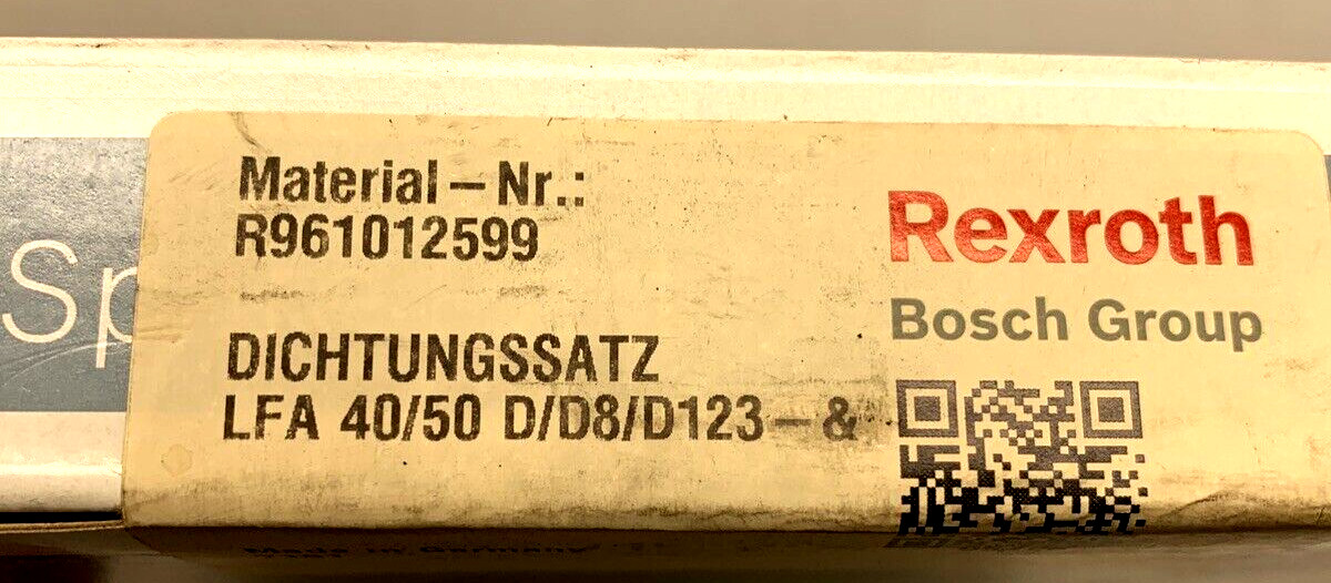 REXROTH R961012599 HYDRAULIC . SEAL KIT SEAL KIT LFA 40/50 D/D8/D123-& **NEW*