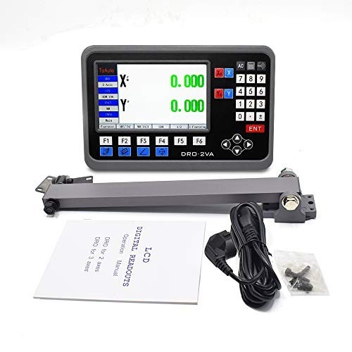 TOAUTO Digital Readout 2 Axis DRO Display for Milling Lathe EDM Machine