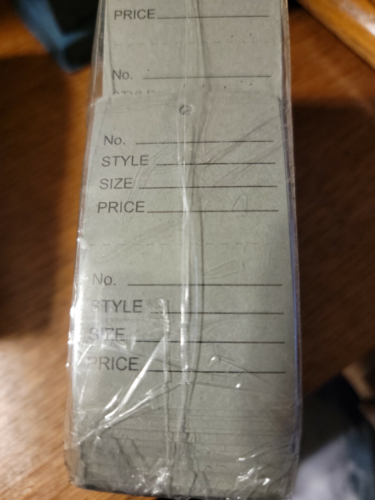 500 Perforated Tags Price Sale 1 ¾» W x 2 ⅞” H Two Part Gray Unstrung Easy Tear