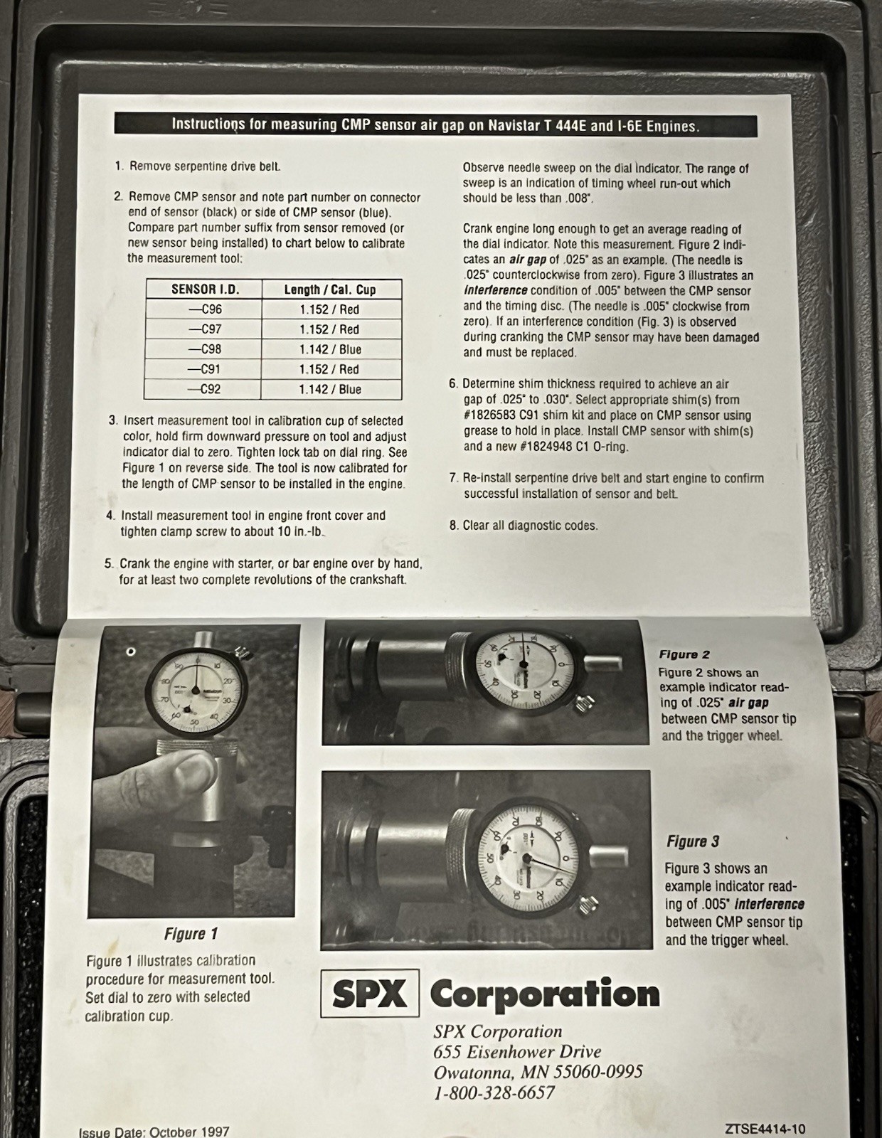 Navistar International ZTSE4414 CMP SENSOR AIR GAP TOOL Medium Duty
