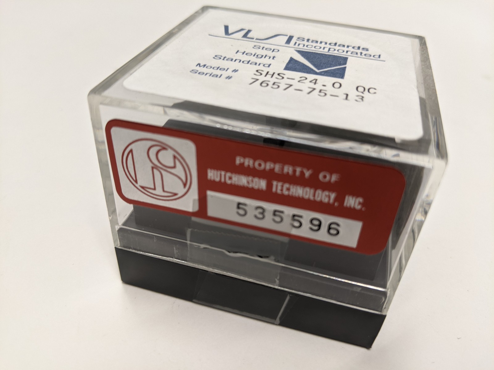 VLSI SHS-24.0 QC Step Height Standard 24 µm Quartz Calibration Block