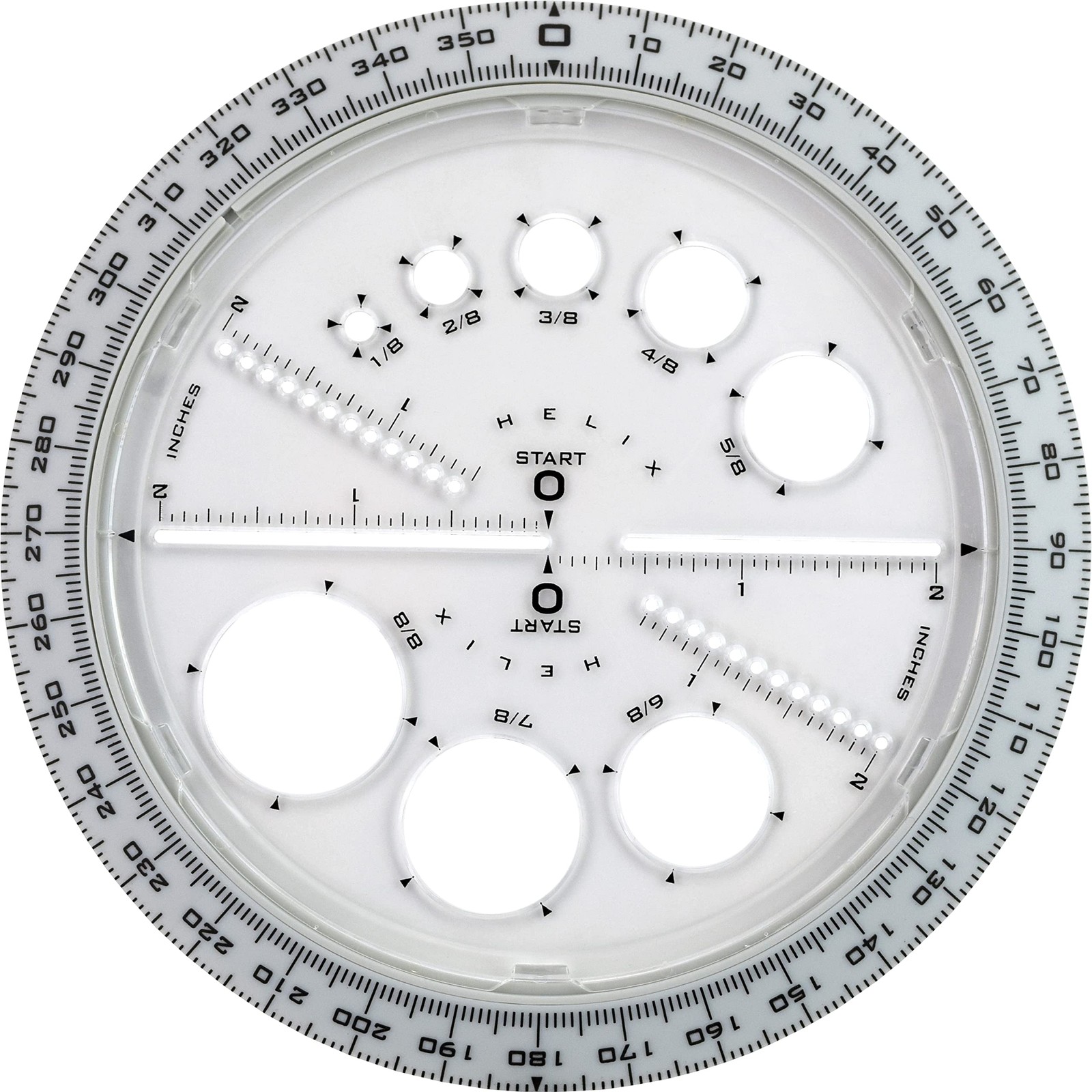 Helix – Angle and Circle Maker 6 Inch – Drawing 360 Degree, Assorted