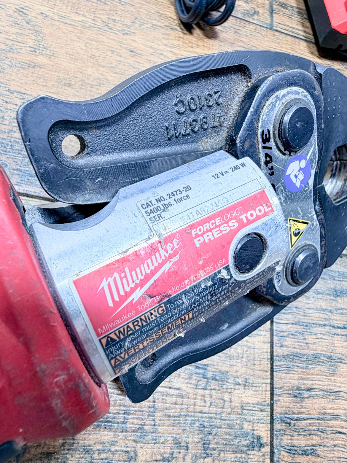 Milwaukee 2473-20 M12 12V ForceLogic Press Tool + 49-16-2451 3/4″ CTS-V G1373