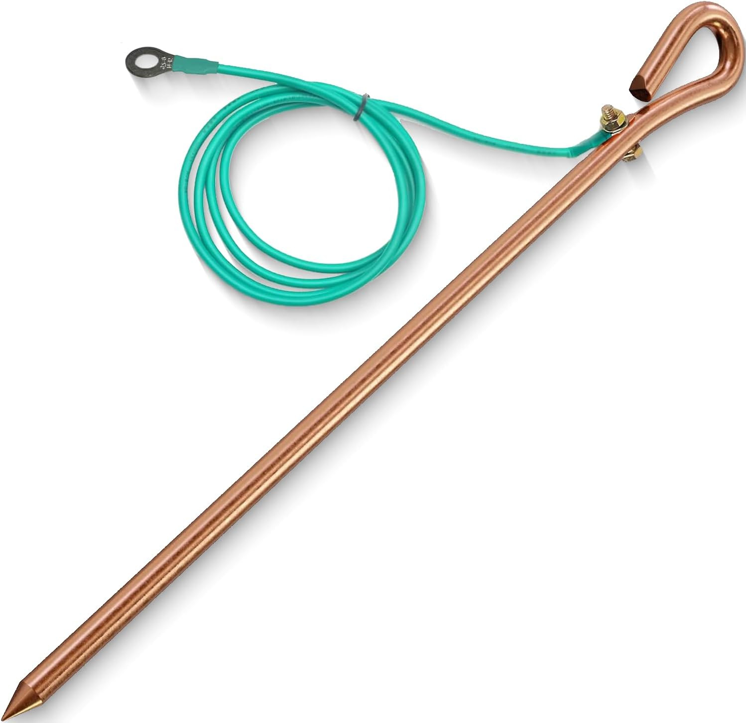 Generator Grounding Kit with 6Ft Female Ground Cord,Grounding Rod for Generator,