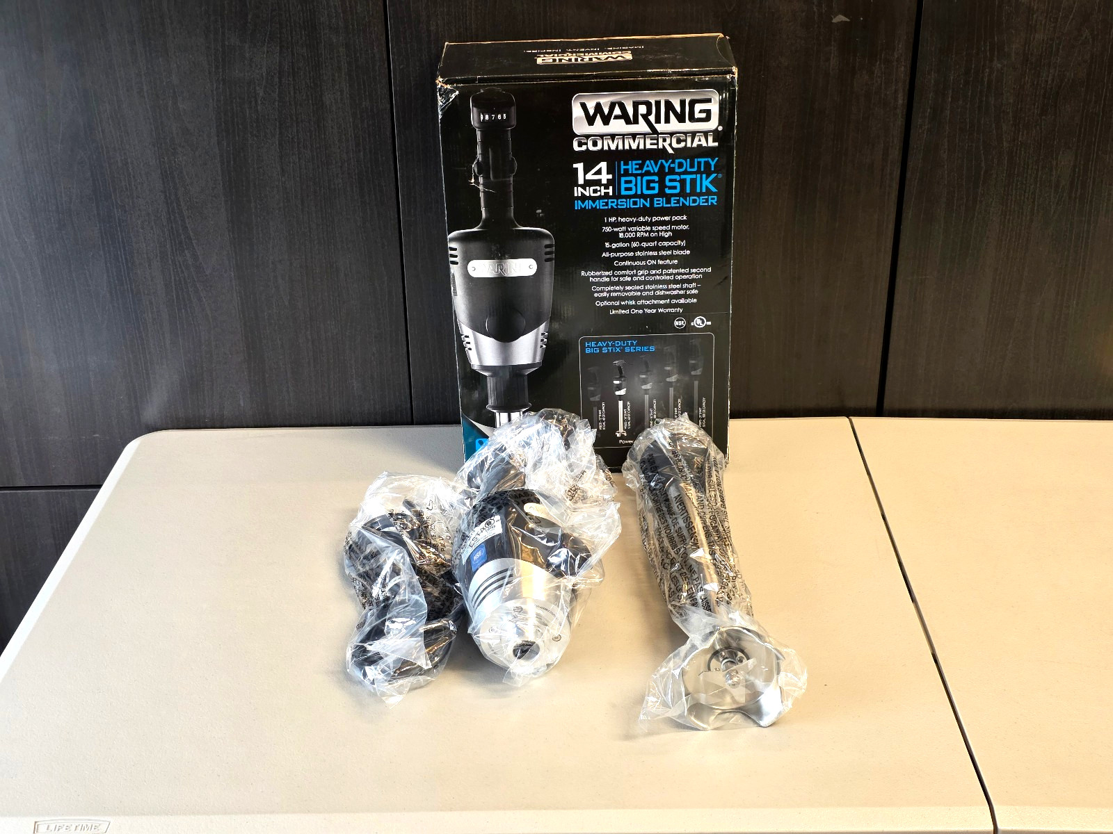 Waring Commercial 14 Inch Heavy-Duty BIG STIK Immersion Blender w/ 1HP Motor New