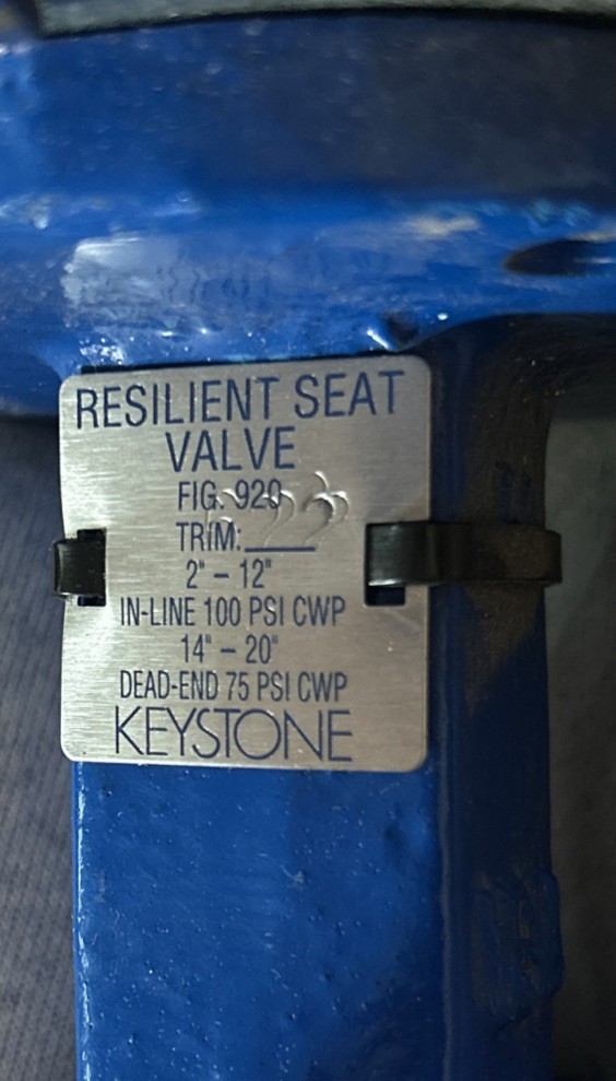 NEW! KEYSTONE 920 RESILIENT SEAT VALVE TRIM 622. FREE SHIPPING! T5