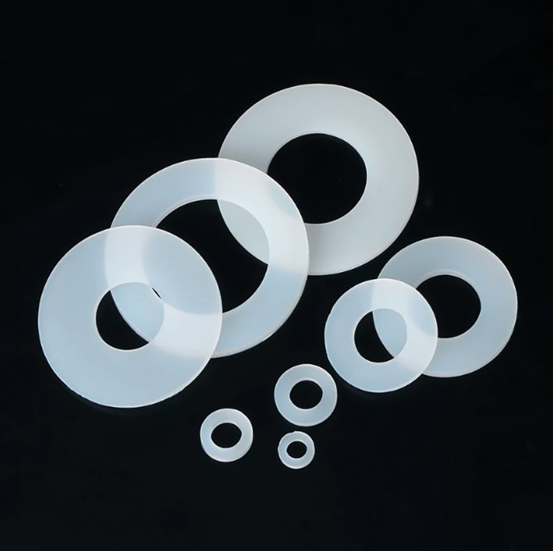 Silicone Washers Round Flat Sealing Gaskets Shock Absorption ID 2mm-45mm