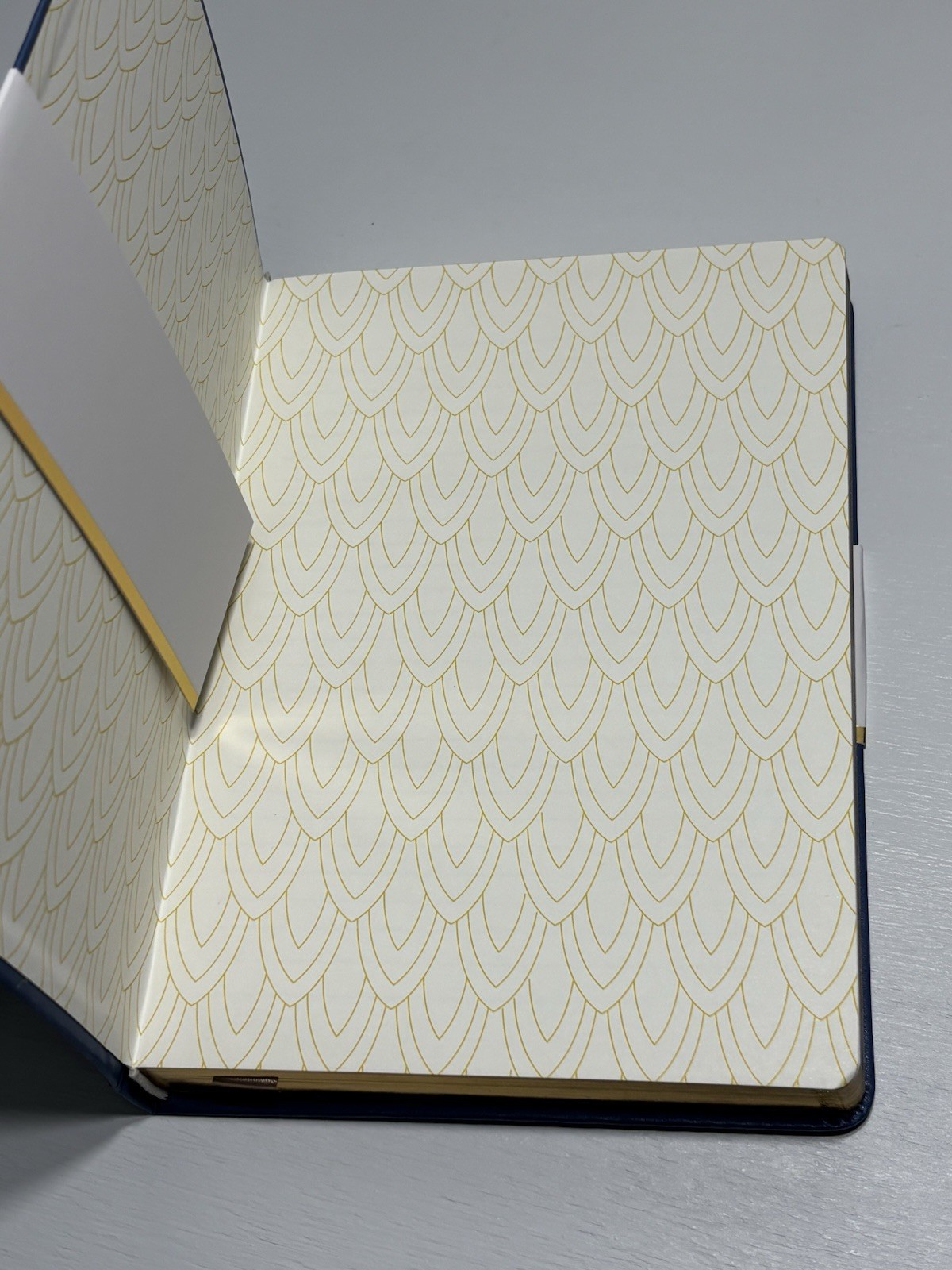 PAPYRUS Blue Ruled Gilded Notebook Journal 240 Ivory Lined Pages with Bookmark