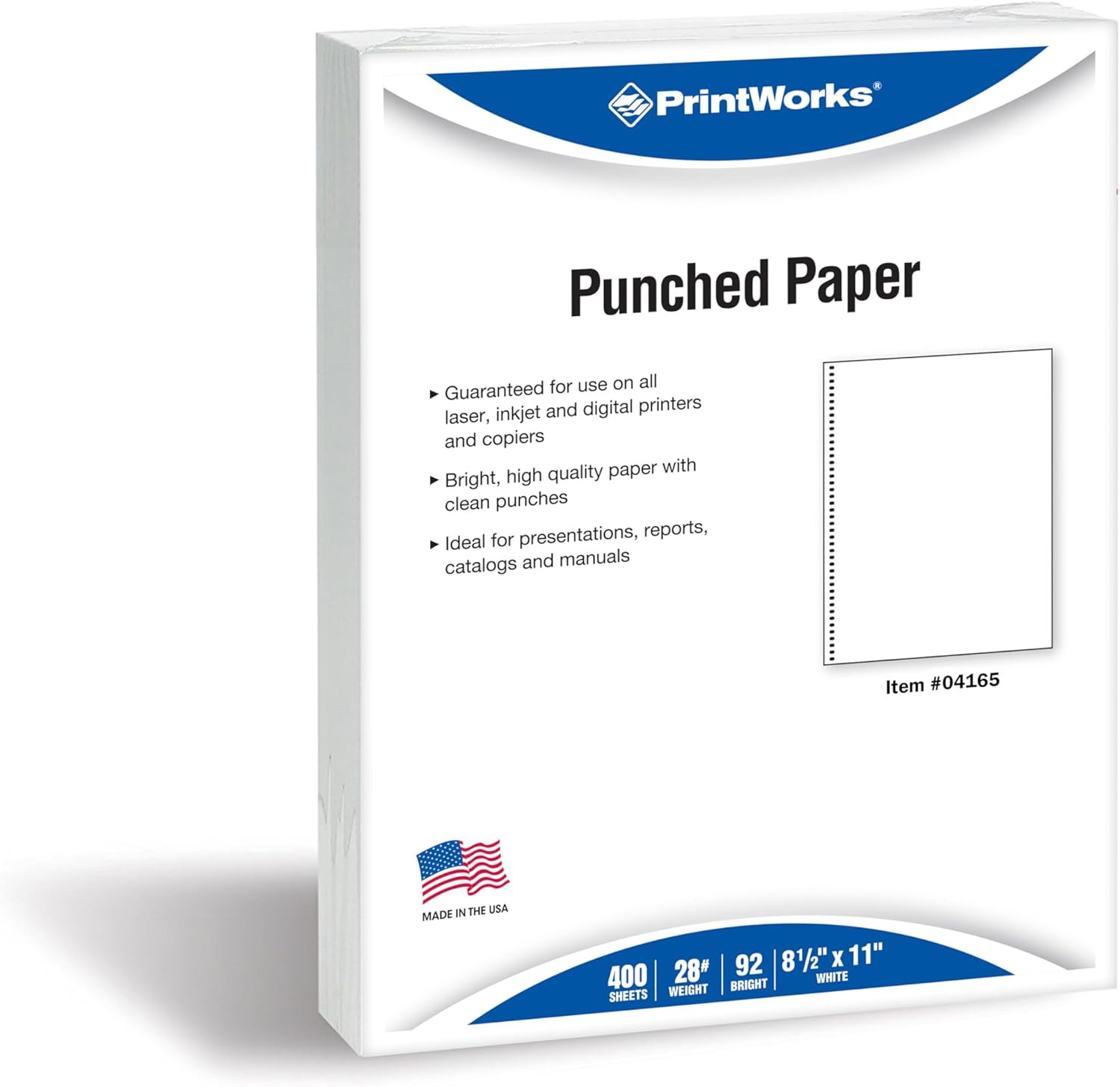 Professional Pre-Punched Spiral Binding Paper – 44-Hole (4:1 Pitch Hole Punch) –