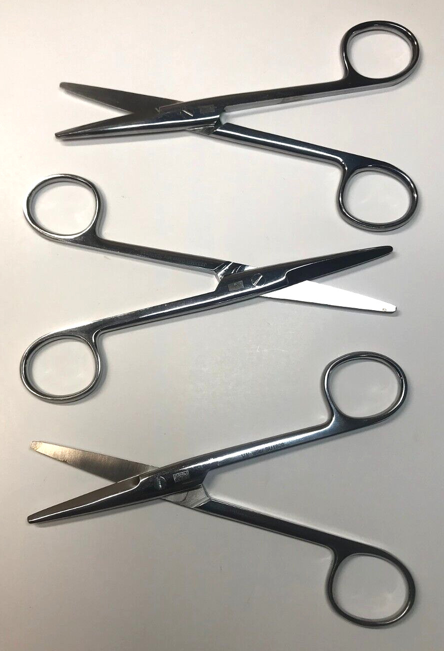 Lot of 3 V. Mueller SU1800 Straight Mayo Dissecting Scissors 5.75″