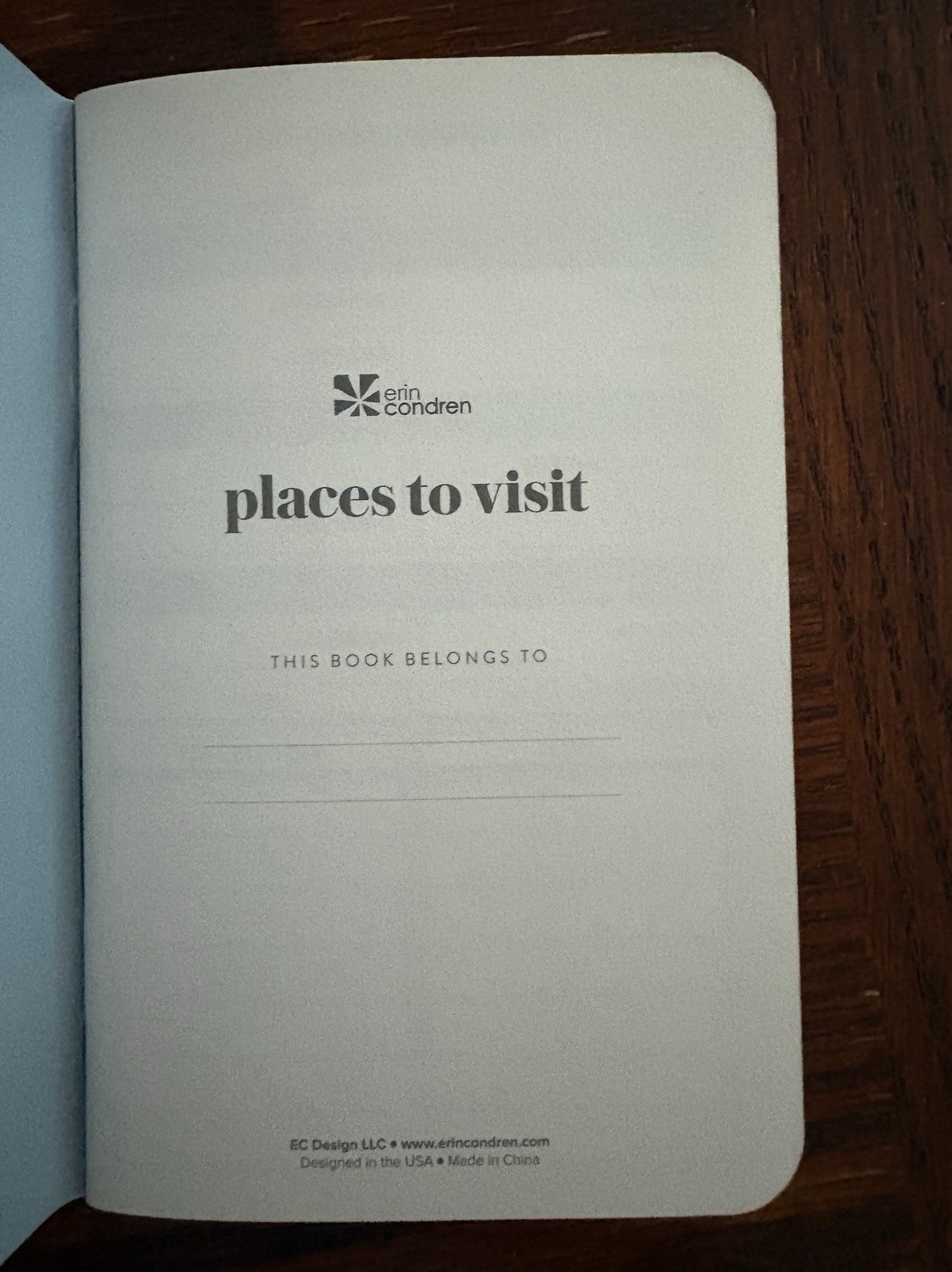 Erin Condren Mini Travel Journals Daily Adventures & Places to Visit 3.5 x 5.5