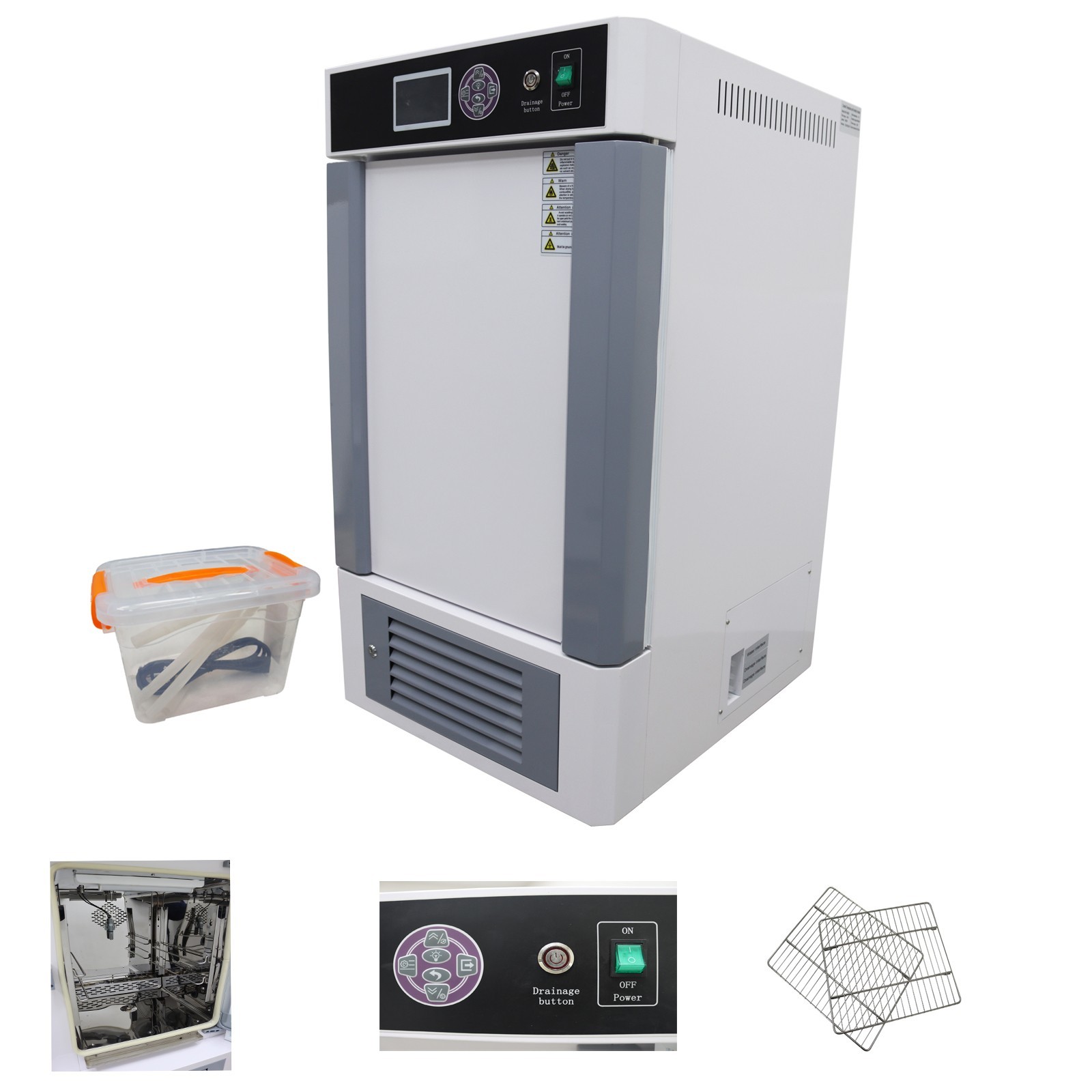 80L Constant Temperature And Humidity Incubator 220V 600W 45-95%RH Temp Adjust