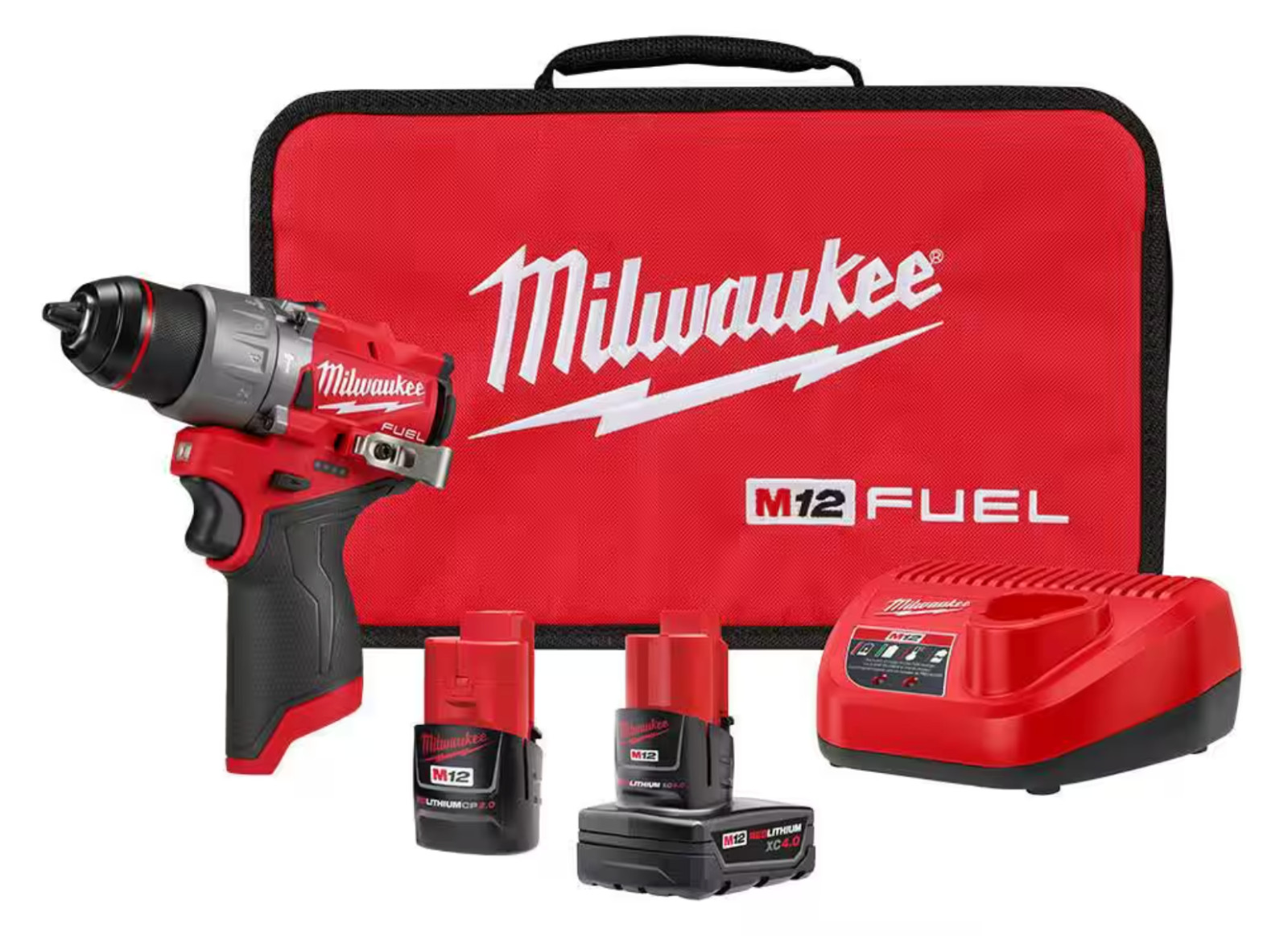 Brand New Milwaukee 3404-22 M12 FUEL Brushless 1/2″ Hammer Drill Kit
