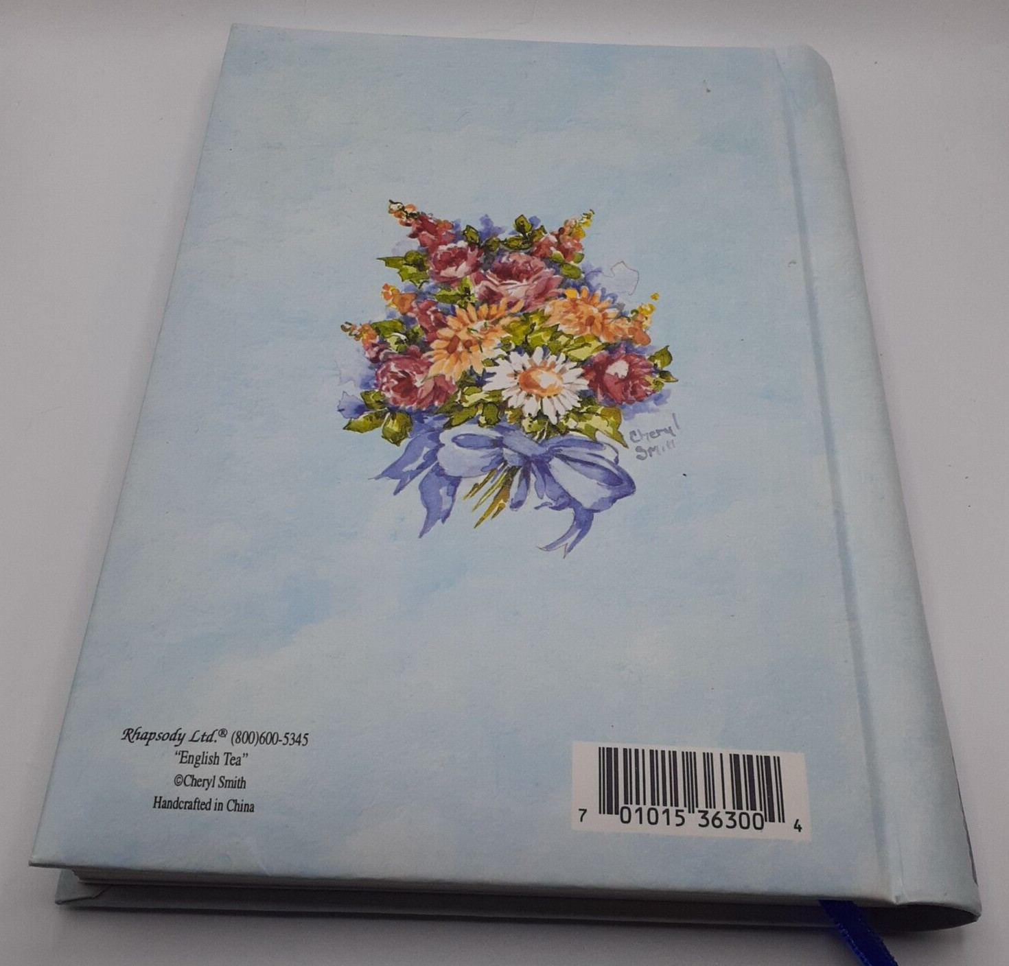 Blank Book Journal Rhapsody LTD English Tea Spiral Spring Floral 8.5″x6″ Gift