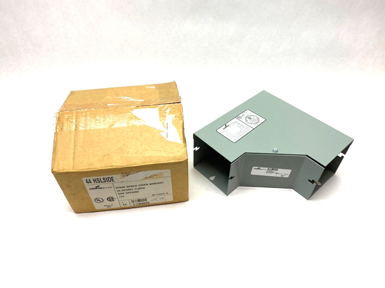 Cooper B-Line 44HSLSIDE Wireway Elbow Hinge Screw Cover 90-Degree Side Opening