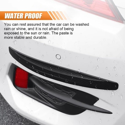 Widened Anti-Collision Bumper Guard Strips, Anti-Scratch Corner P Color: Black