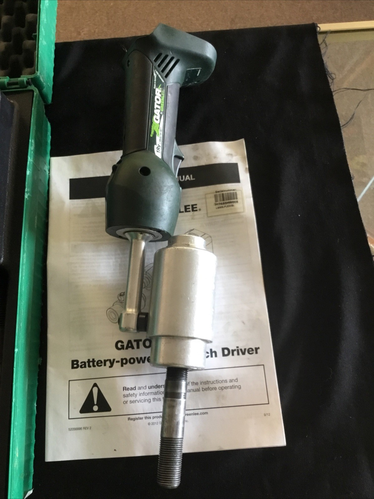 Greenlee Gator LS50L 18V Battery Operated 7-Ton Knockout Punch Driver w/ Case