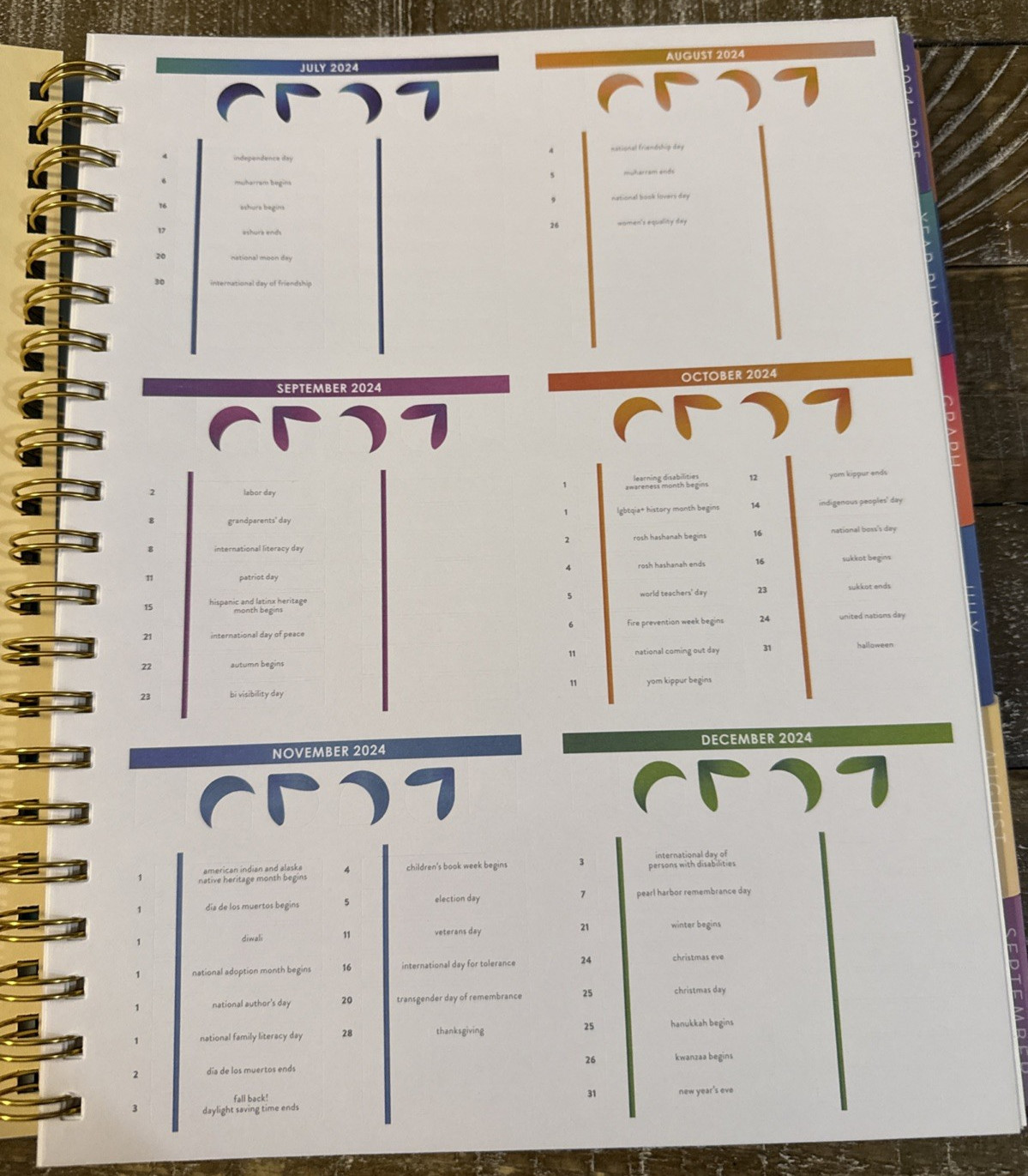 Inspired By Erin Condren Teacher Lesson Planner 12 Months-Brand New-SHIPS N 24HR