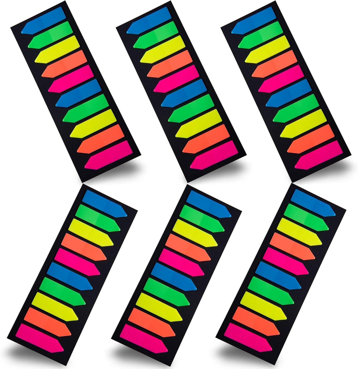 1200 Pcs Arrow Flag Sticky Tabs Page Markers Index Bookmarks 10 Colors PET