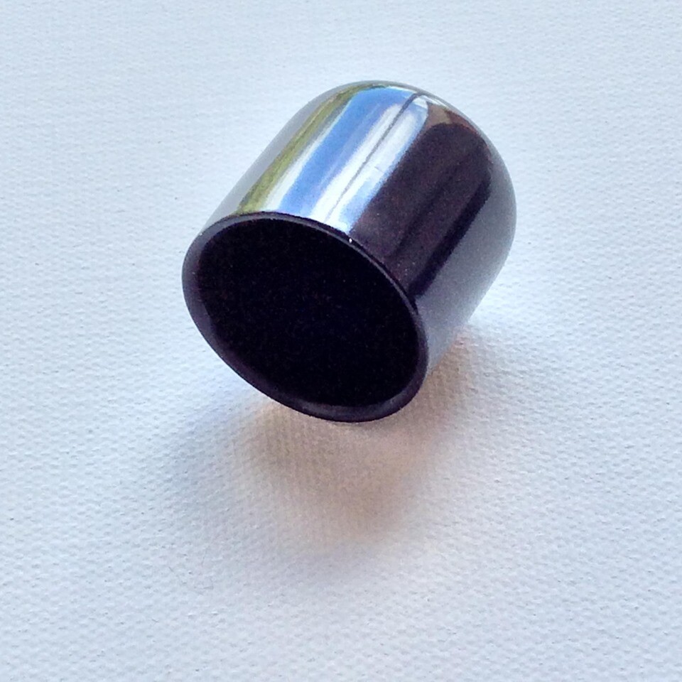 Round Dust Cap Cover 1-1/2″ Black Vinyl For Tube Pipe Wood Plastic Soft Flexible