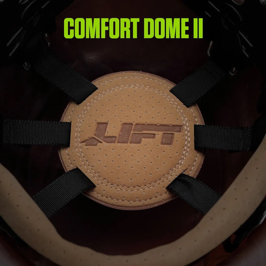 LIFT Safety DAX Fiber Reinforced Resin Full Brim Hard Hat w/ Ratchet Suspension
