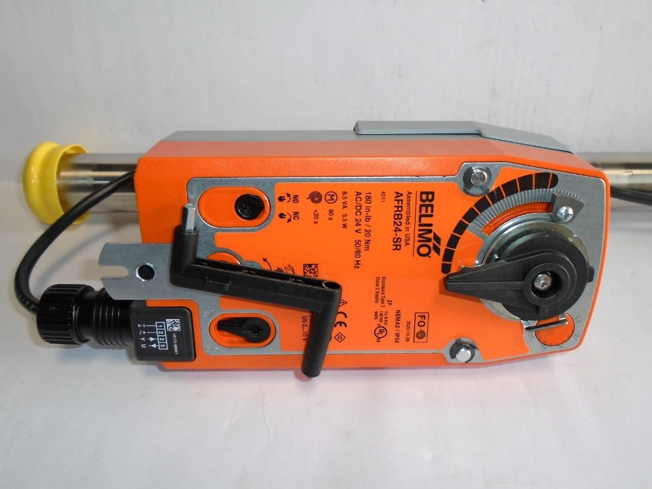 New Belimo AFRB24-SR 180in-lb AC/DC 24V 8.5VA Valve Actuator, Spring Return B240
