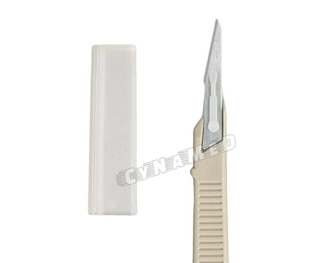Disposable Scalpel Blades No.11 With Plastic Handle ( Box of 10 ) Sterile