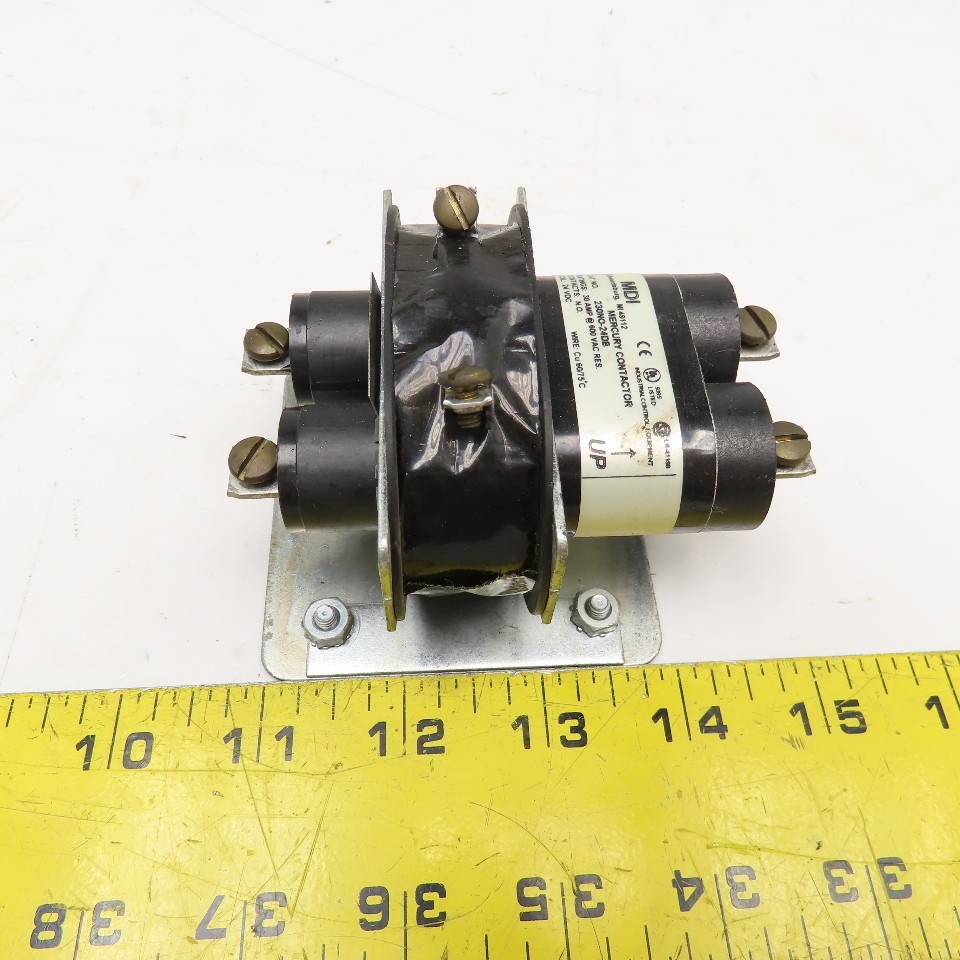 MDI 230NO-24DB 30A 600V N/O Mercury Contactor 24VDC Coil