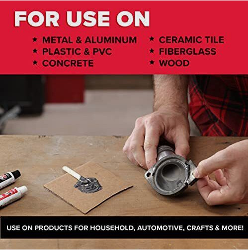 J-B Weld 8281 Professional Size Steel Reinforced Epoxy Twin Pack – 10 oz. Grey