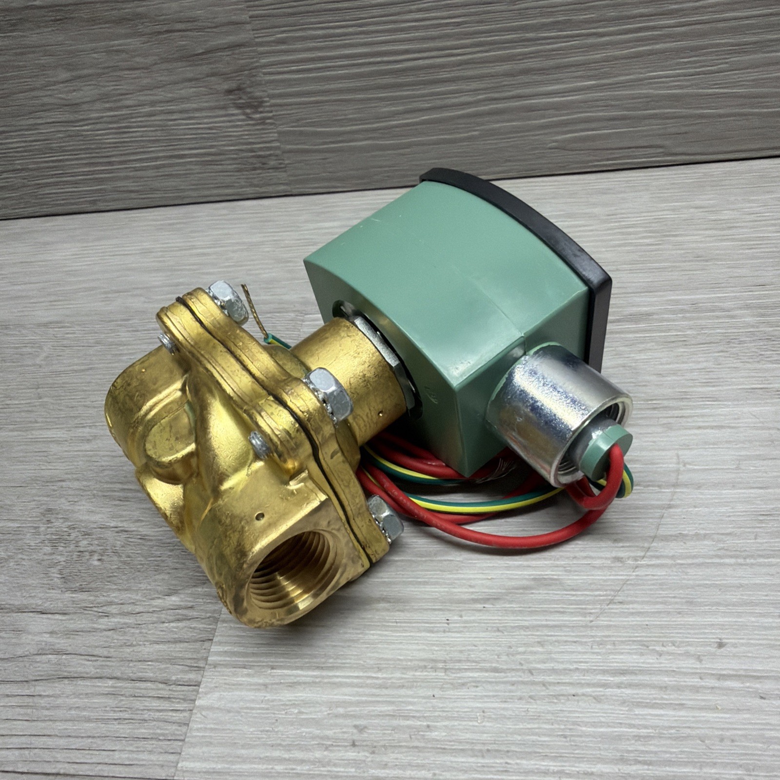 ASCO 8210G034 Red Hat Solenoid Valve, 24VDC Coil, 1/2” NPT Ports, New