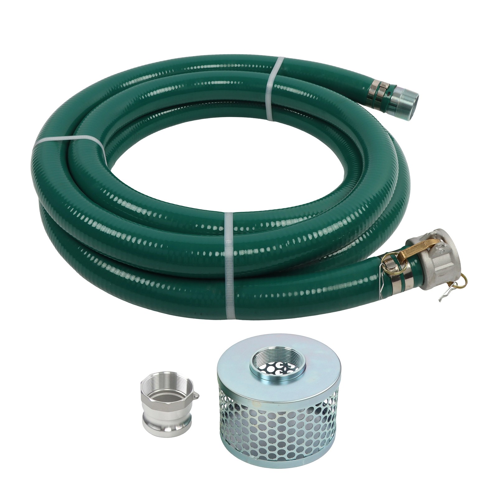 2 Inch Suction Hose Pump Kit for Water/Trash Pump Include 2″ X 20ft Hose