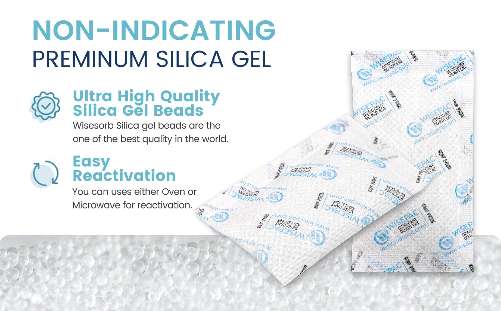 20 Gram 30 Packs Silica Gel Packets Dessicant for Storage, Humidity Packs
