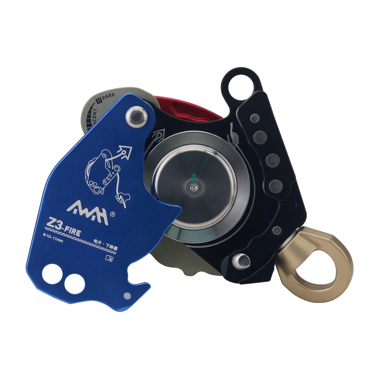 Z3-FIRE Blue Ascent Descent Device Comes with Universal Join for 30kg-285kg Load