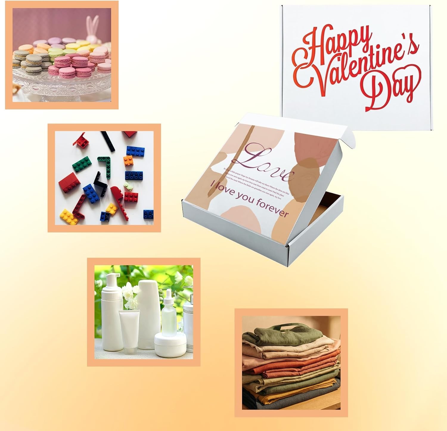 13x11x2 Inches Shipping Boxes Set of 25,White inches, White