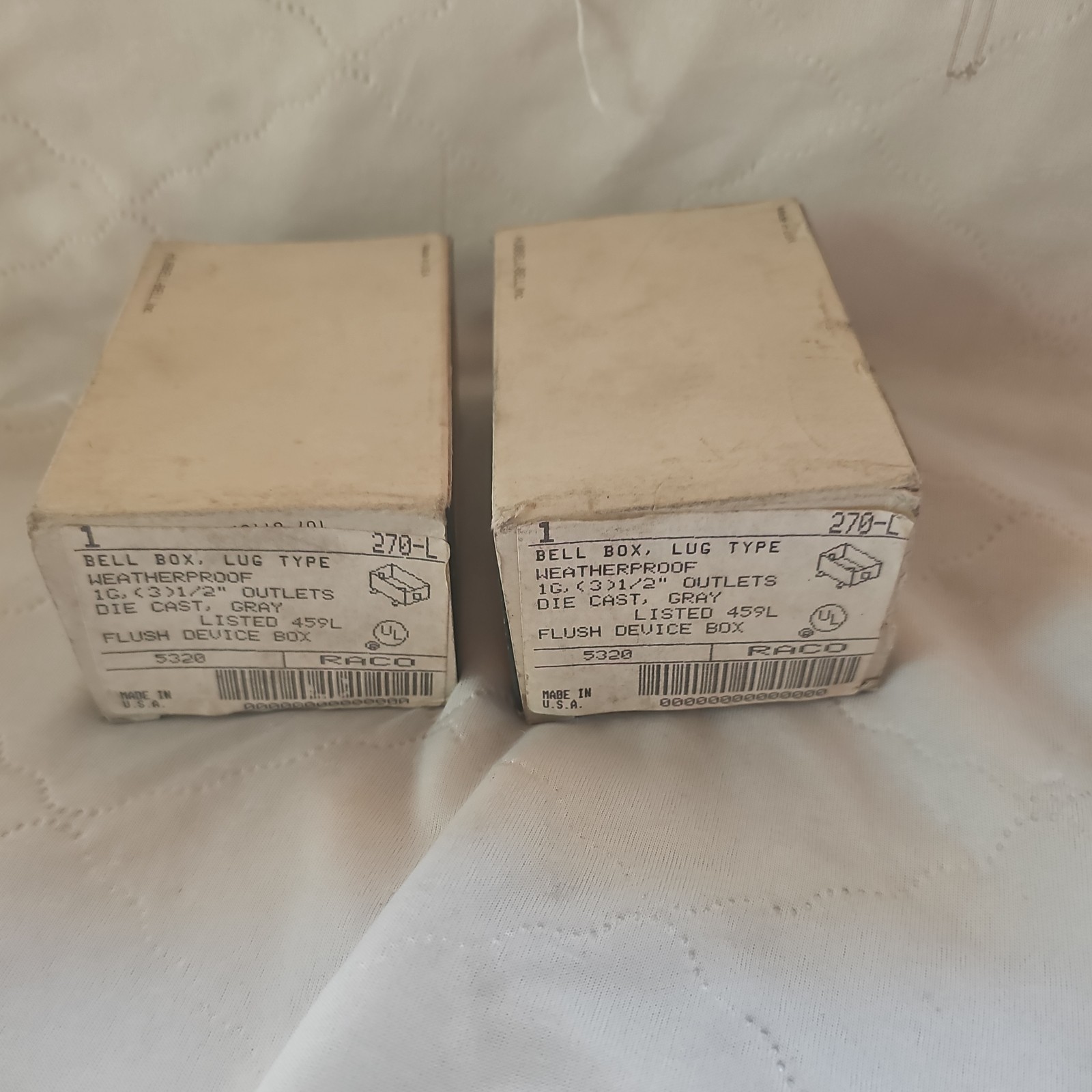Bell Box Lug Type 270-L Flush Device Box Weatherproof