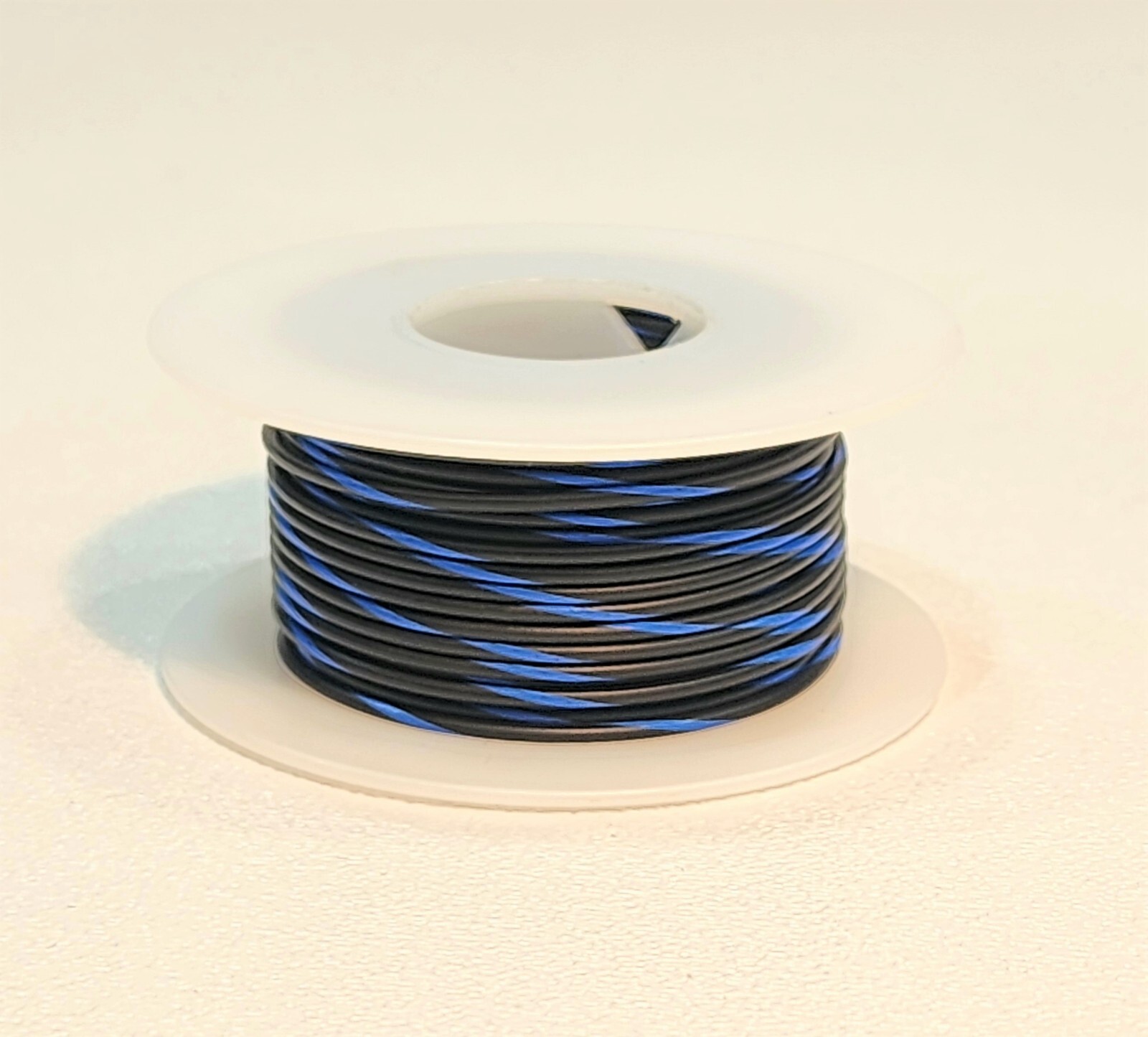 TXL Automotive Hook-up Wire 22 AWG Gauge BLACK w/ BLUE STRIPE~ 50 feet NEW!