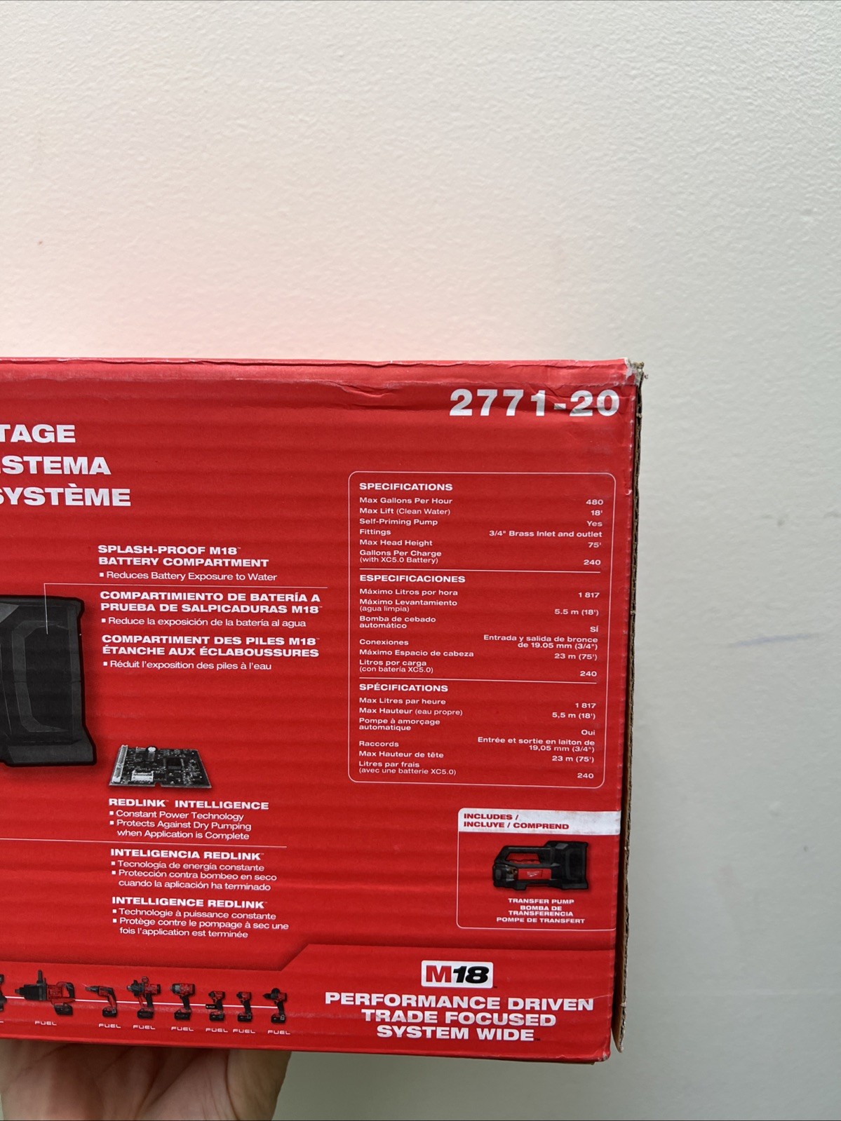 Milwaukee 2771-20 M18 FUEL 18V Water Transfer Pump – Bare Tool