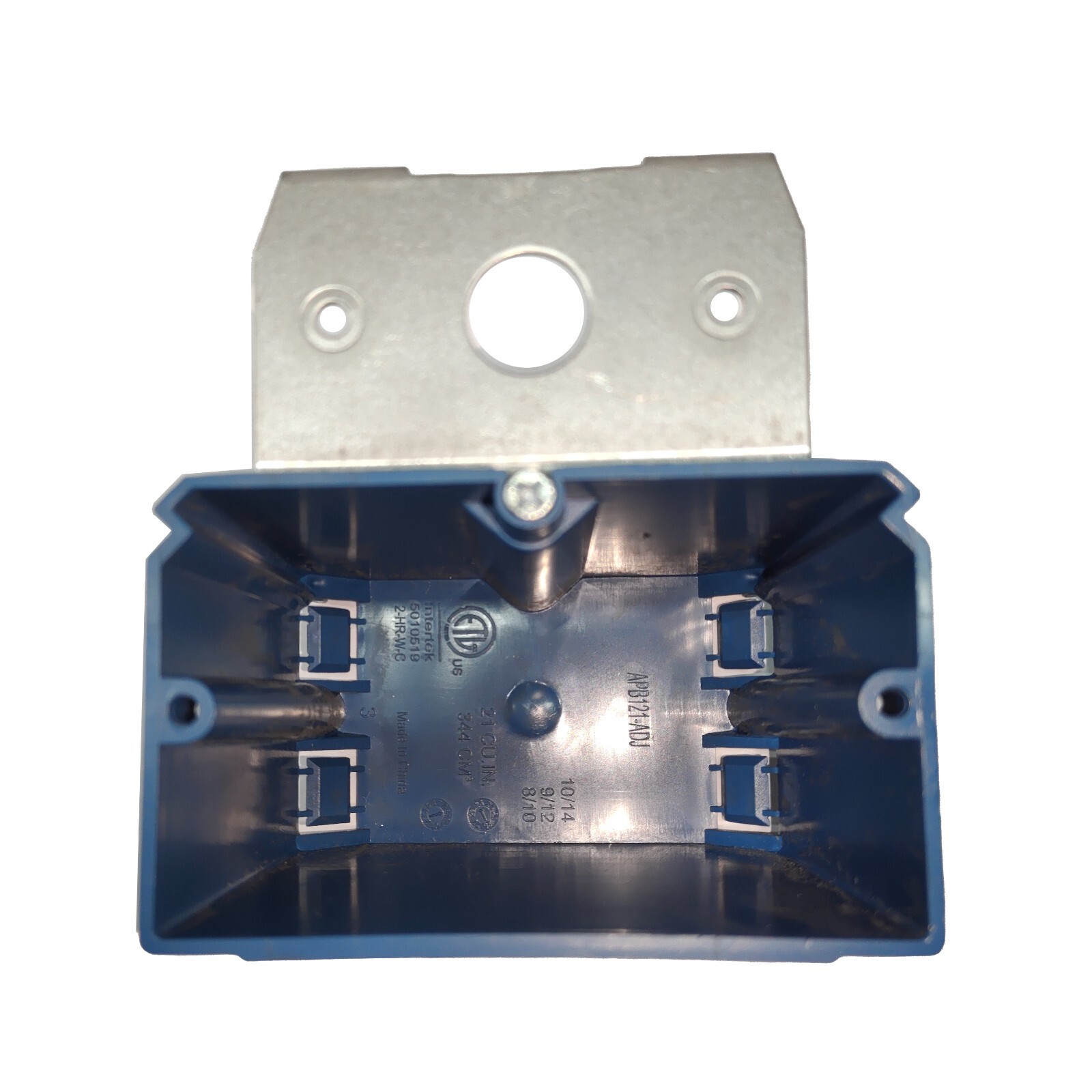 1-Gang Electrical Outlet Switch Box New Work ETL 21 Cu In Adjustable Bracket Lot