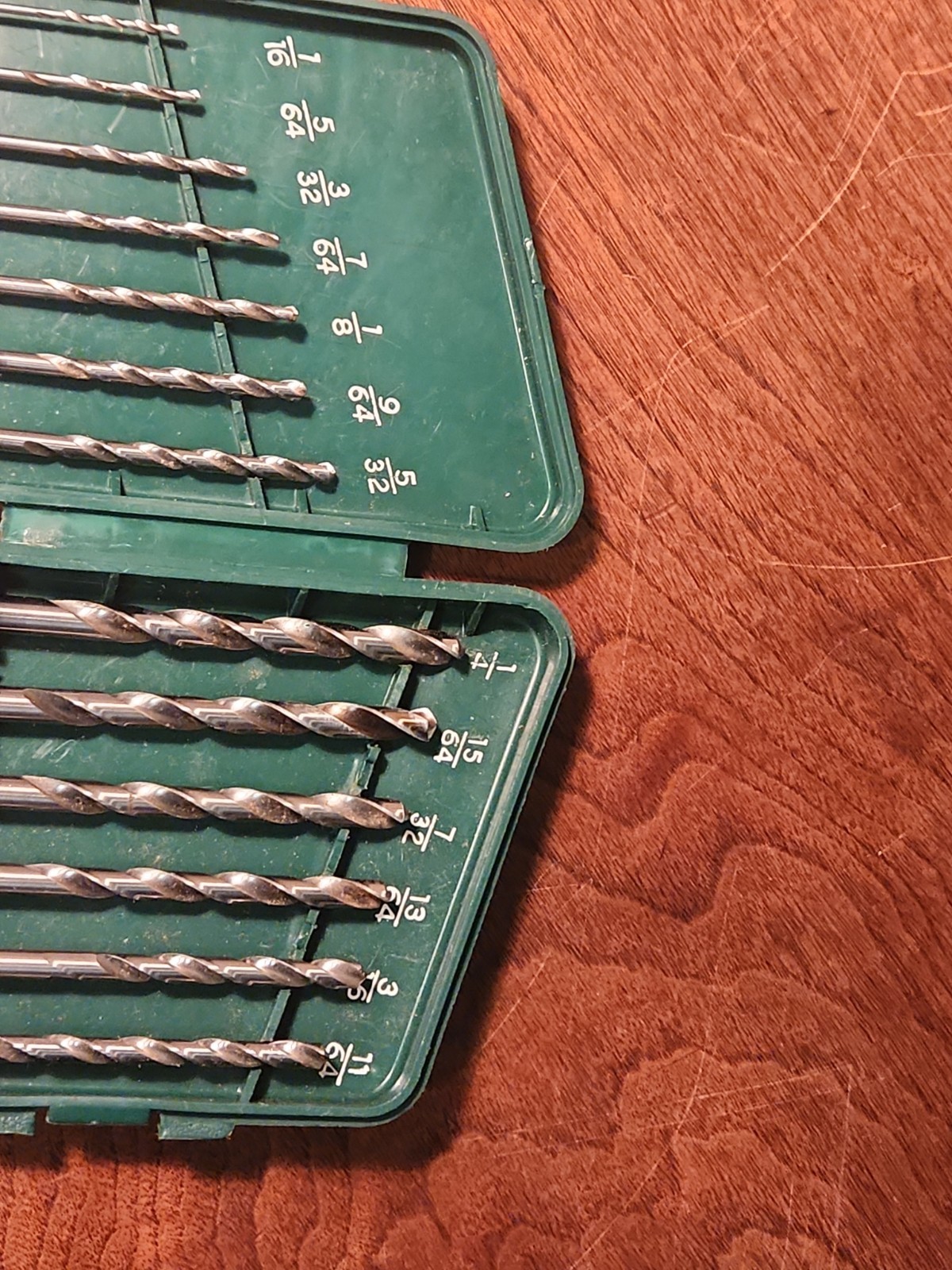 Hanson High Speed Steel Drill Set Full Jobbers Length S-113 Sizes 1/16″ to 1/4″