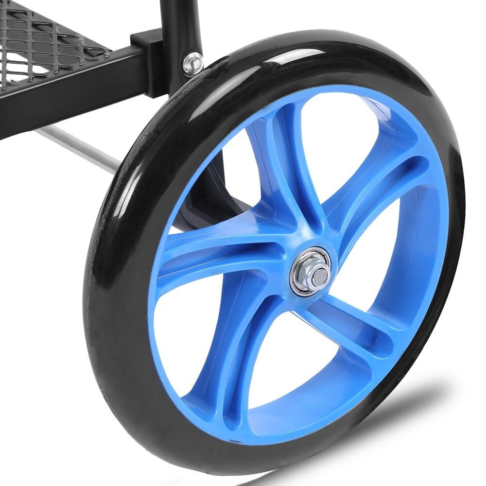SereneLife Replacement Rubber Back Wheels for Shopping Carts