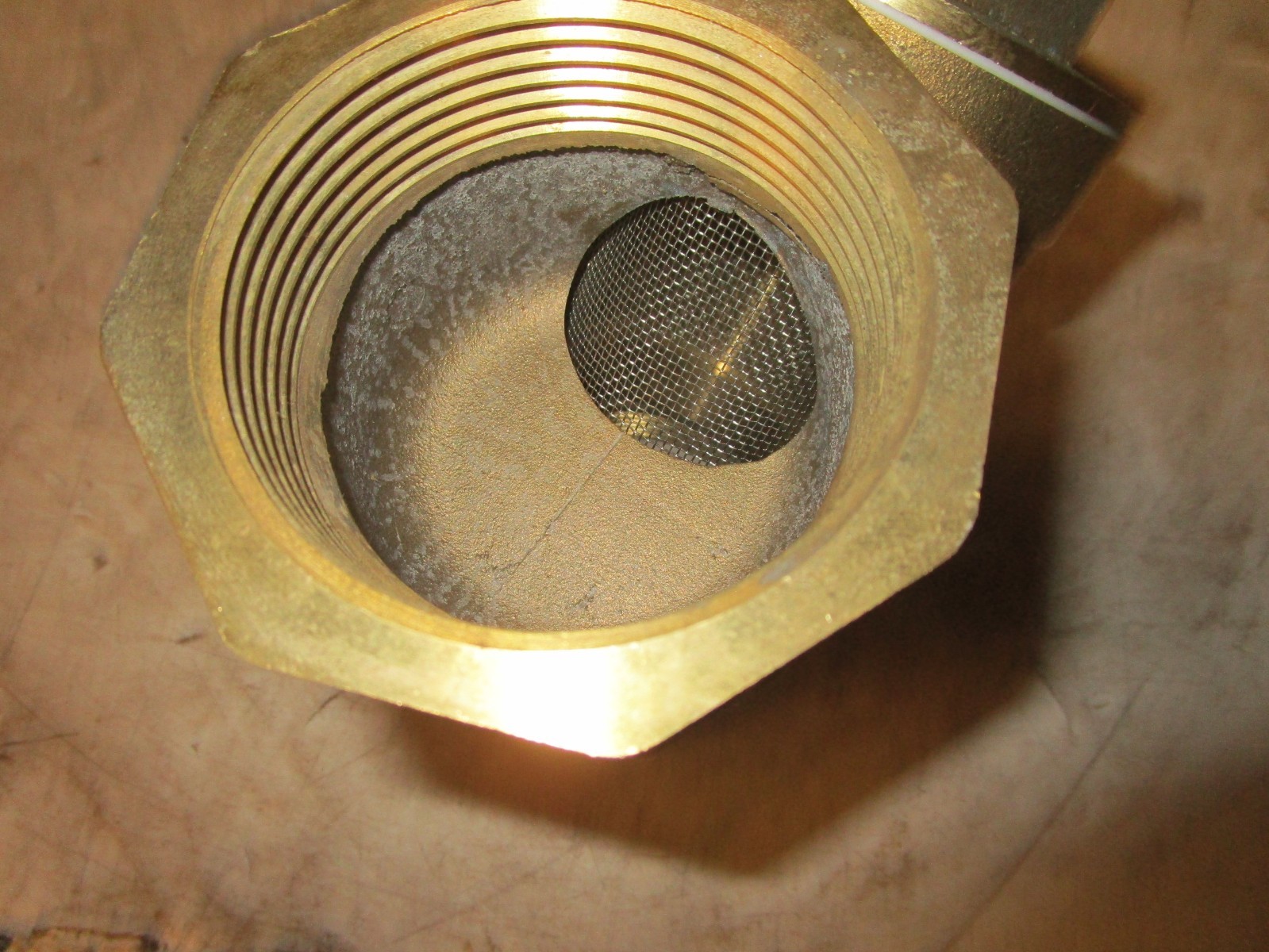 NO NAME PN16 DN65 2-1/2″ NPT THREADED WYE Y BRONZE STRAINER 300 PSI 3/64″ SCREEN