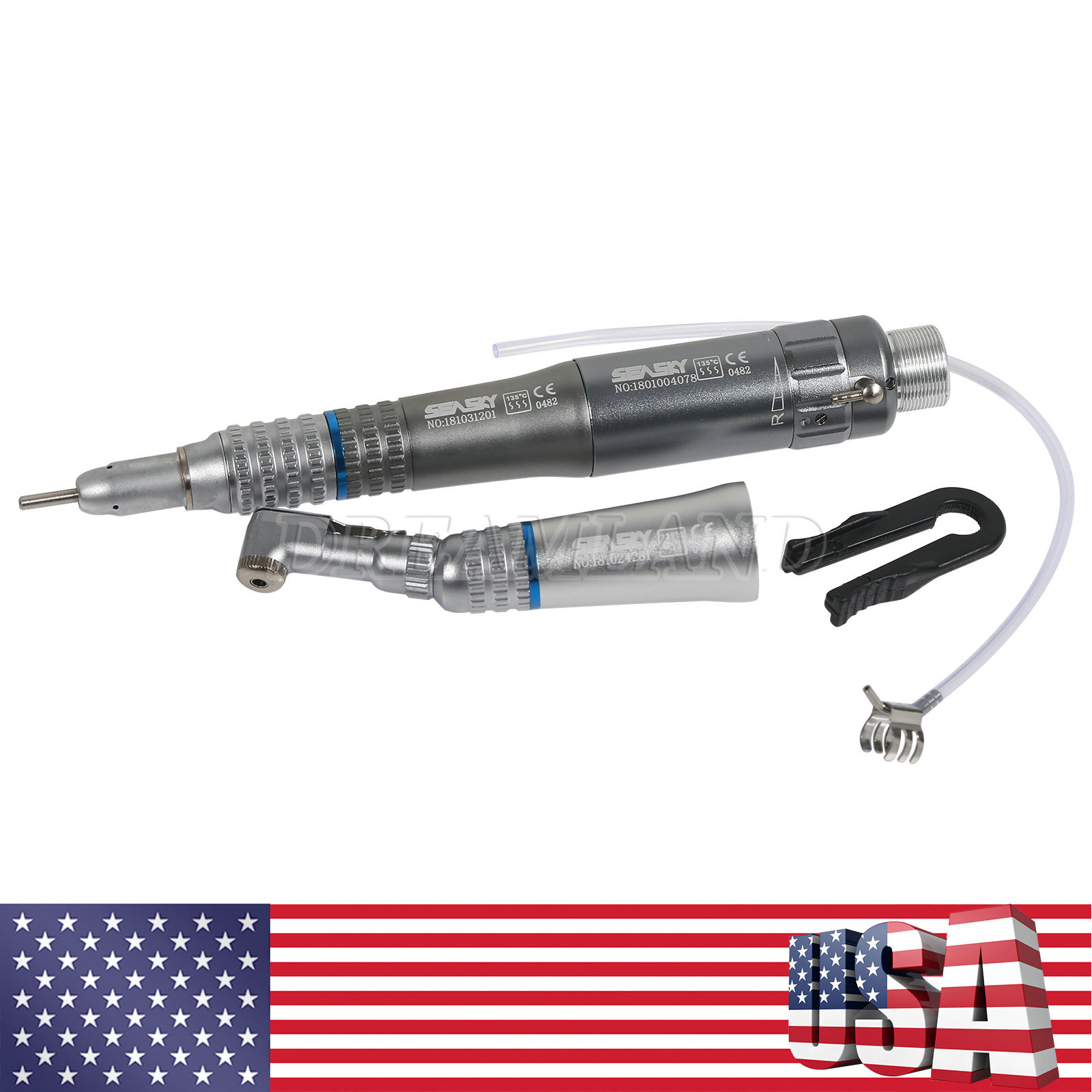 Dental Pana Max LED High /Low Speed handpiece & Pneumatic Scaler Kit 2 hole