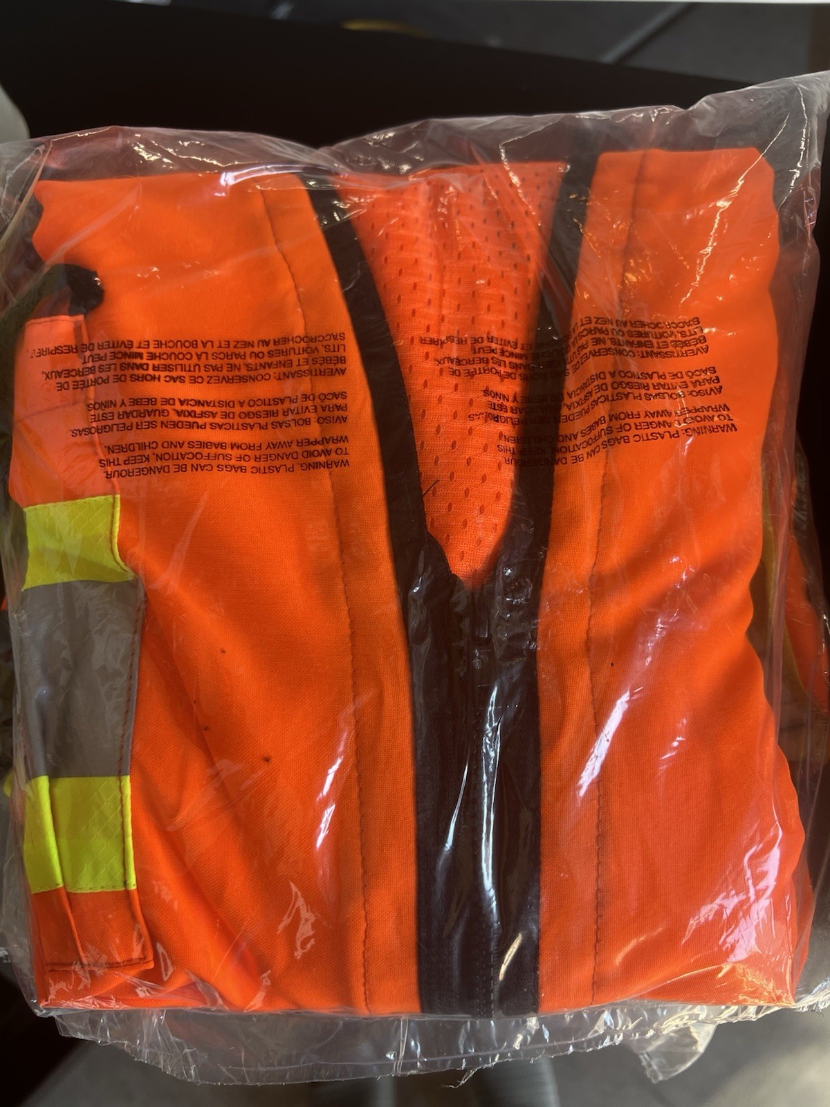 CALPIA Hi-Visibility Orange Survey Vest 2X ANSI/SEA 107-2010 Safety Reflective
