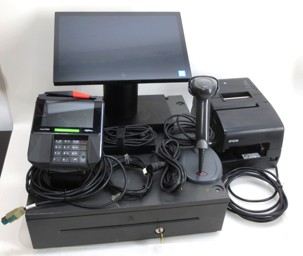 POS System – Engage One by HP w/ Printer, Scanner, Register & CC Terminal