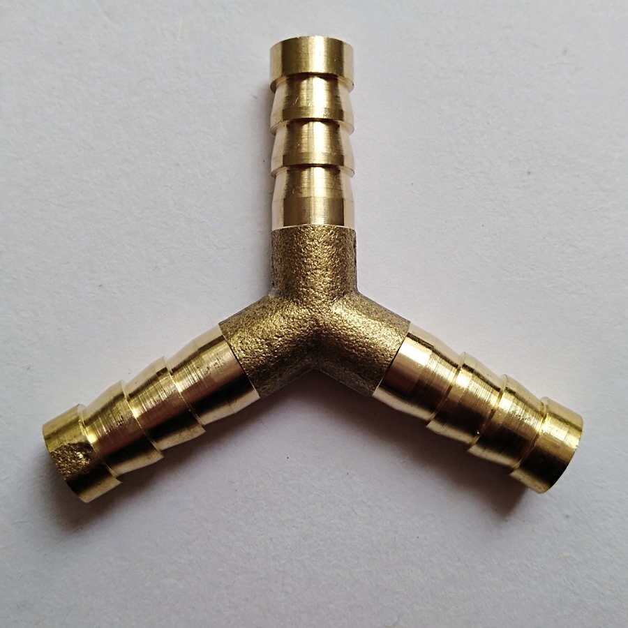 5/16″ HOSE BARB Brass Pipe 3 WAY Y Fitting Thread Gas Fuel Water Air B162