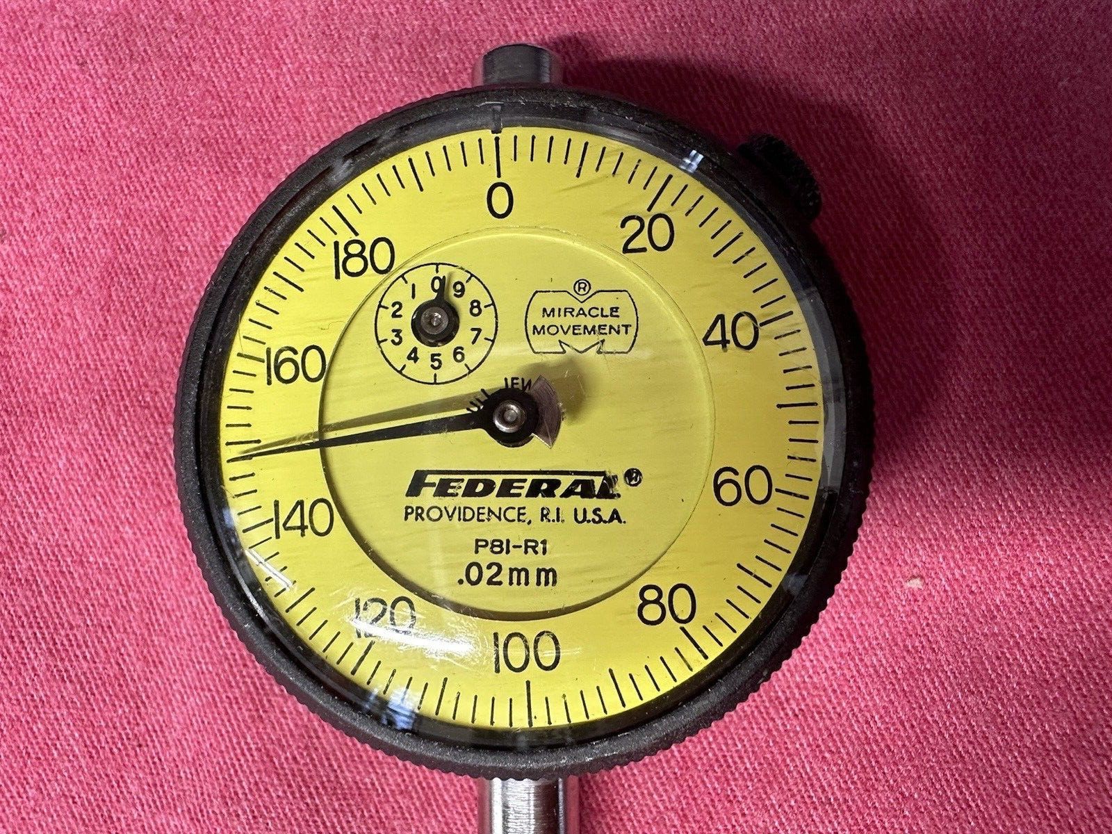 *NOS* FEDERAL USA P81-R1 mm DIAL INDICATOR GAUGE GAGE .02mm **EXCELLENT**