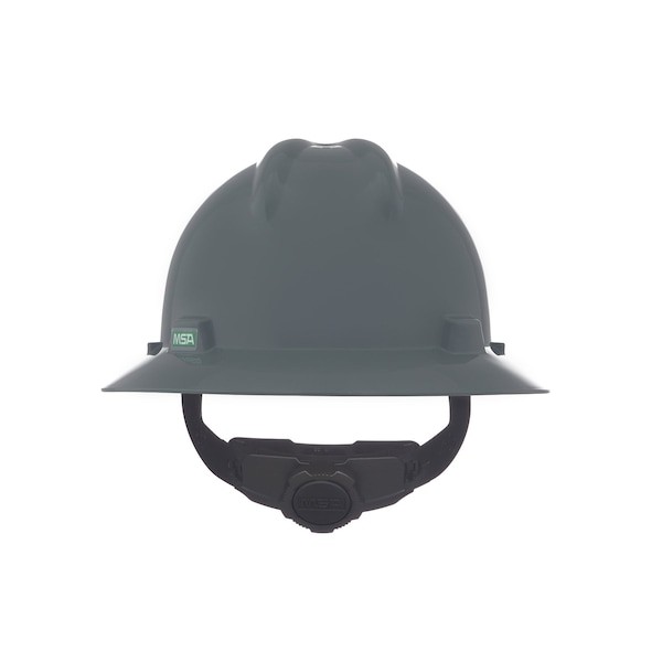Msa Safety 475367 V-Gard Slotted Full Brim Hard Hat, Fas-Trac Iii Suspension,