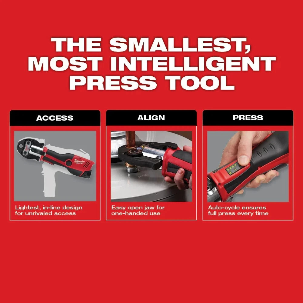 Milwaukee Tool 2473-22 M12 Force Logic Press Tool Kit W/Jaws